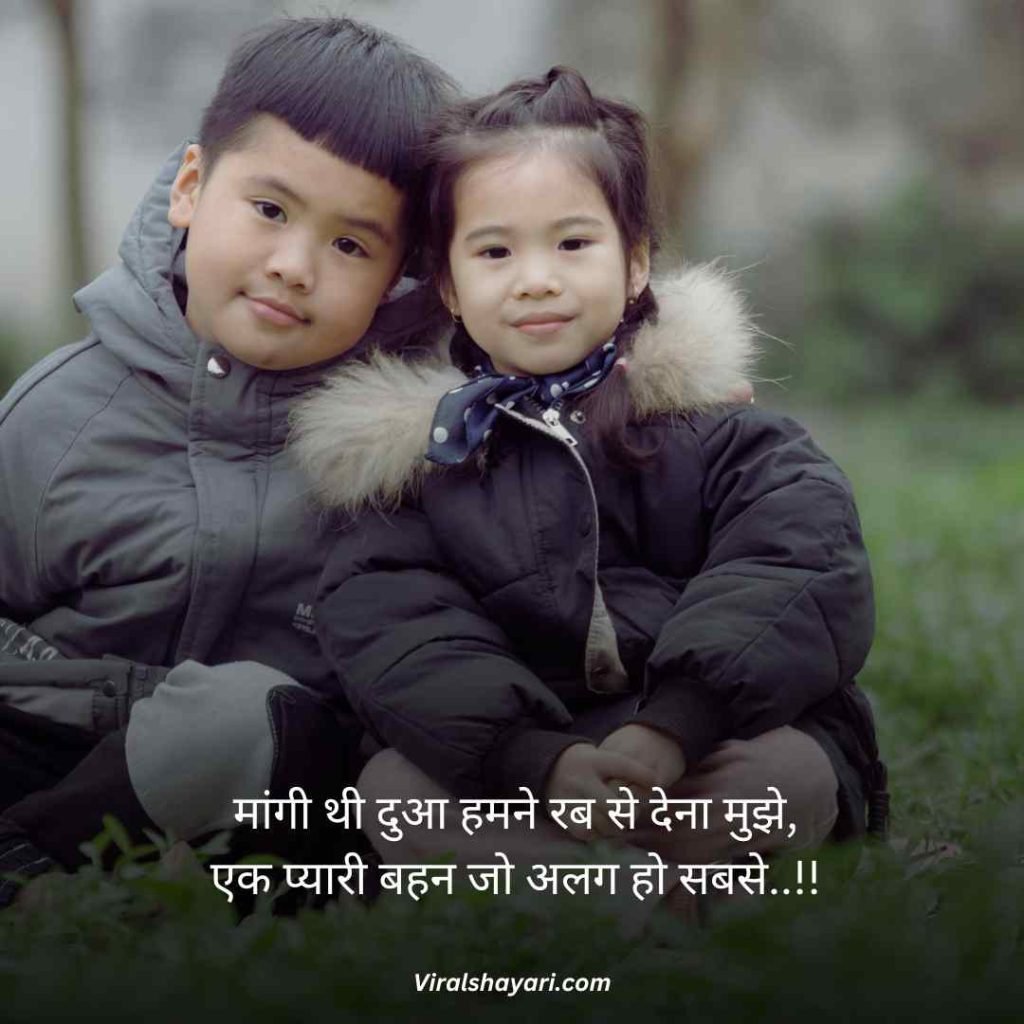 Sister ke liye best line in hindi