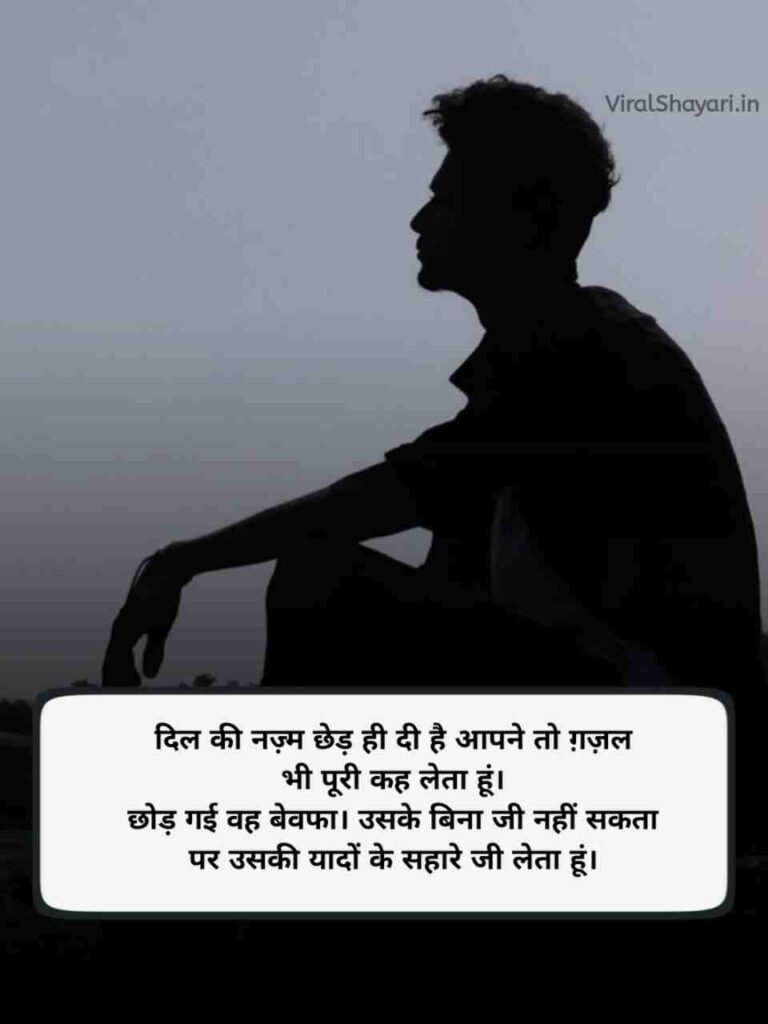 Chhodkar jane wali dard bhari shayari
